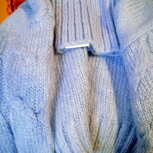 Baby  Blue Women's Chunky Knit Sweater - Brand Unspecified